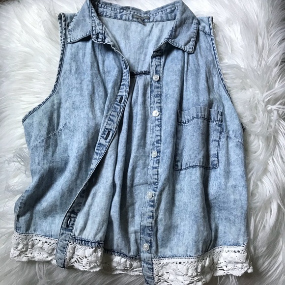 Denim Colored Vest - Picture 4 of 5
